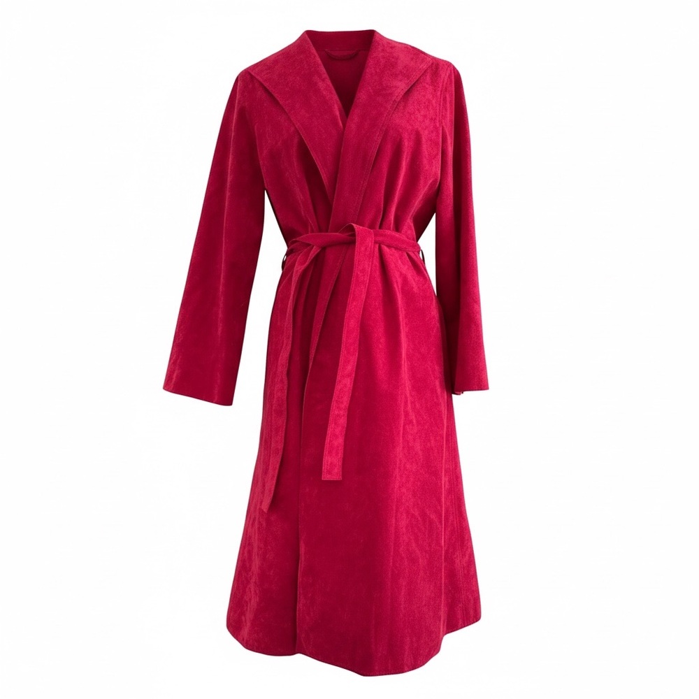 Vintage Red Trench Coat